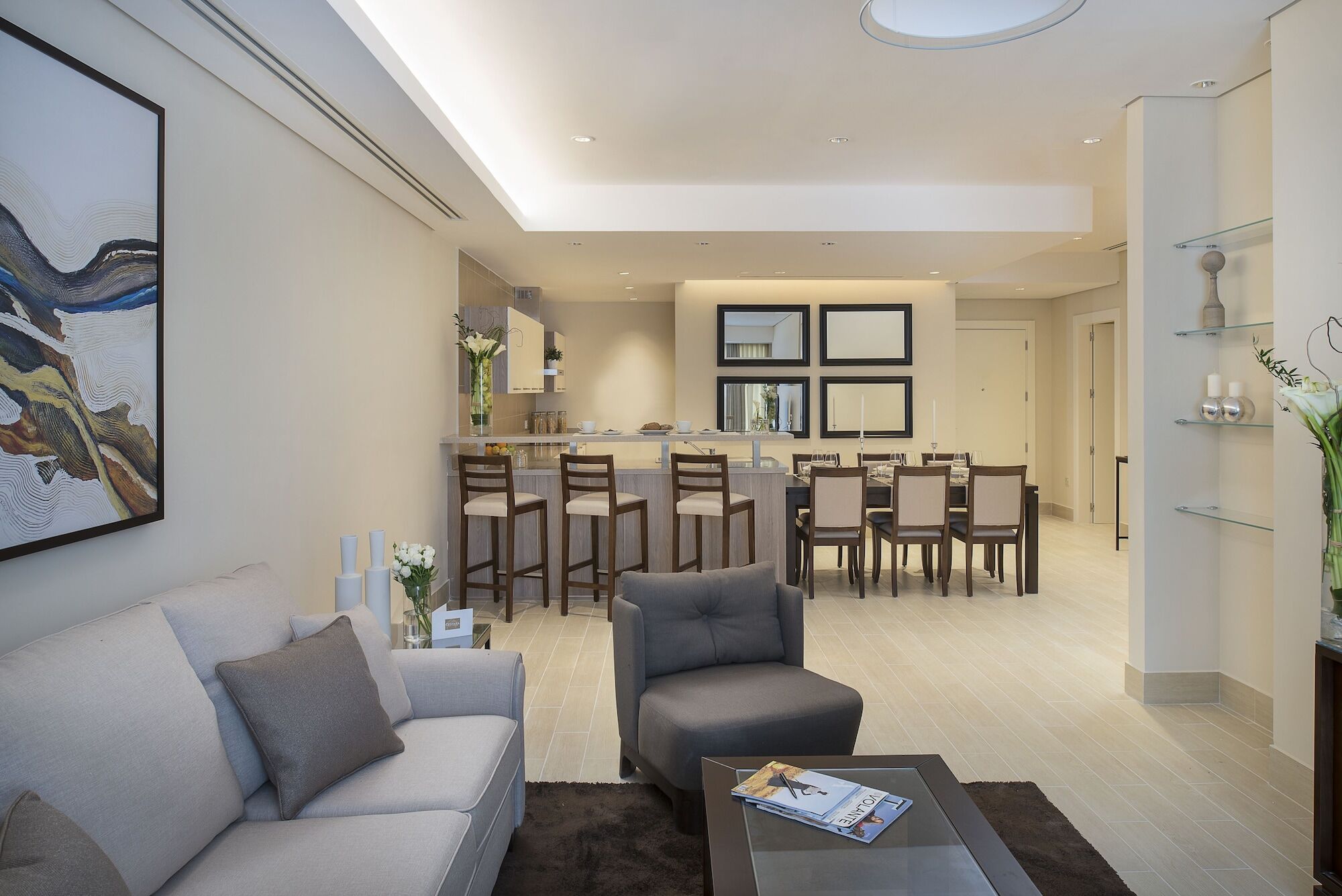 Dusit Doha Hotel Eksteriør billede Interior of a typical apartment